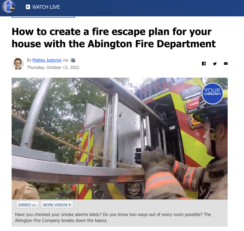 Abington Fire Helps Plan Your Escape